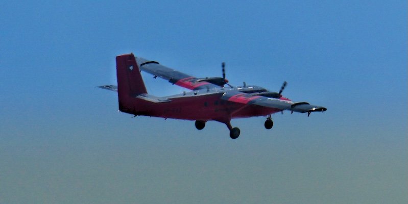 Test flight over the Amazon